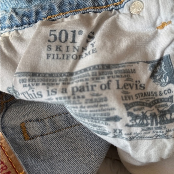 Light Blue Levi’s 502 Jeans cropped size 25 - Picture 13 of 16